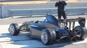 kaylen frederick | pilot one racing | black race car