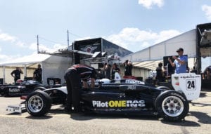 kaylen frederick | pilot one racing | in the pit with team