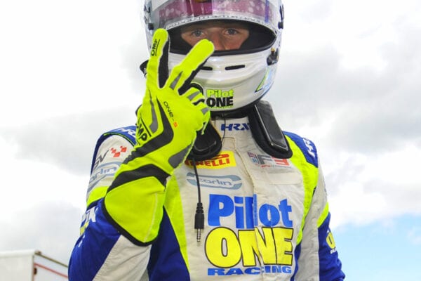kaylen frederick | pilot one racing | peace sign