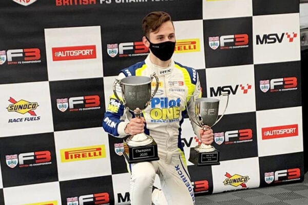 kaylen frederick | pilot one racing | f3 podium