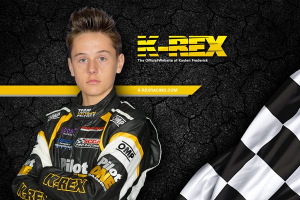 kaylen frederick | pilot one racing | krex graphic